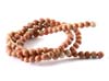 Round Natural Beads, Tan Agate
