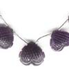 Amethyst Carved Hearts Briolette