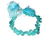 Green Apatite Faceted Heart Beads