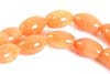Natural Cabochon Aventurine, Orange Barrel Beads