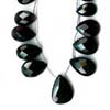 Black Onyx Faceted Pear Briolette
