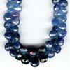 Blue Sapphire Faceted Heart Briolette (Shaded)