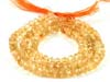Citrine Faceted Round Beads