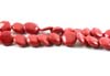 Bead Supplies Dyed Red Coral Coin Beads