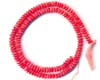 Pink Coral Button Plain Beads