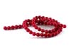 Round Natural Beads, Coral Howlite