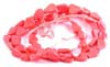 Pink Coral Pear Loose Beads