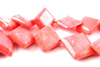 Unique Pink Coral Square Beads