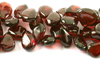 Unique Garnet Almond Beads