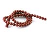 Round Natural Beads, Dark Red Jasper