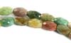 Natural Faceted Jasper Barrel Beads