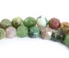 Natural Faceted Jasper Round Beads