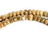 Natural Faceted Fossil Jasper Button Beads