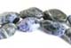 Natural Cabochon Blue Lapis Lazuli Twisted Beads