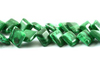 Bead Supplies Green Malachite Square Beads