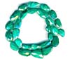 Malachite Natural Nuggets Faceted Beads