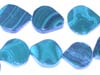 Natural Malachite Gemstone Flat Pears Cabochon Beads