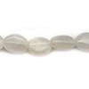 White Moonstone Plain Oval Beads