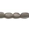 Grey Moonstone Plain Oval Beads