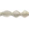 White Moonstone Plain Kite Beads
