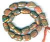 Unakite Nuggets Faceted Beads