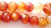Natural Carnelian Faceted Round Nugget