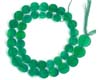 Green Onyx Coin Plain Beads