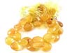 Yellow Onyx Heart Shape Plain Beads