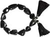Faceted Cut Natural Black Onyx Nuggets Gemstone Beads