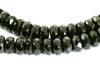 Natural Faceted Onyx, Black Disc Beads