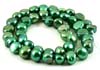 Rounded  Blue Green Freshwater Pearls