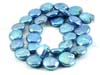 Coin Blue Freshwater Pearls