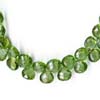 Peridot Faceted Heart Briolette