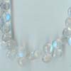 Rainbow MoonStone Faceted Heart Briolette