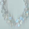 Rainbow MoonStone Faceted Heart Briolette