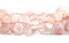 Bead Supplies Pink Rose Quartz Almond Beads