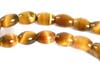 Natural Cabochon Tigereye Barrel Beads