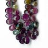 Multy Tourmaline faceted pear briolette