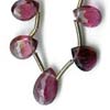 Multy Tourmaline Faceted Pear Briolette