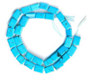 Turquoise Chiclets Plain Beads
