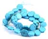 Turquoise Matrix Hexagon Loose Beads