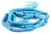 Turquoise Matrix Long Tube Loose Beads