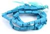 Turquoise Matrix Rectangle Loose Beads