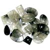 Wholesale cab lot natural Black Rutile stone. Per pc Weight 5-15 gm Approx. Total lot weight - 250 gm or 1250 ct. Total lot value pack - $ 45 USD