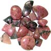 Wholesale cab lot natural Rhodonite stone. Per pc Weight 5-15 gm Approx. Total lot weight - 250 gm or 1250 ct. Total lot value pack - $ 55 USD