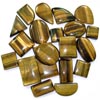 Wholesale cab lot natural Tiger Eye stone. Per pc Weight 5-15 gm Approx. Total lot weight - 500 gm or 2500 ct. Total lot value pack - $ 48 USD